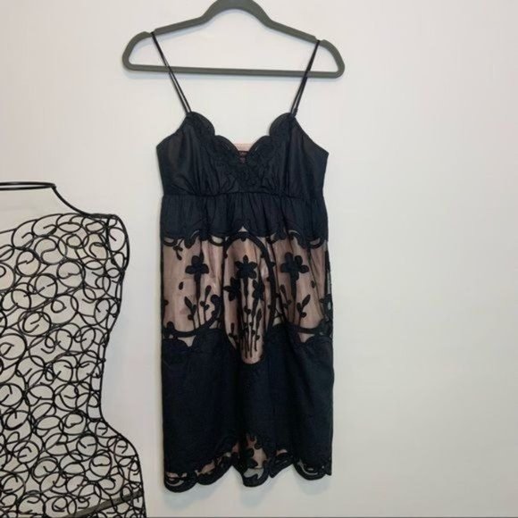 BETSEY JOHNSON Y2K MESH LACE BABY DOLL FLORAL DRES - Picture 1 of 4